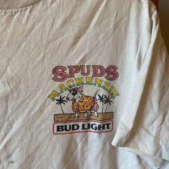 Vintage Spuds Mackenzie Bud Light The Original Party Animal T Shirt Size Medium - Picture 5 of 8